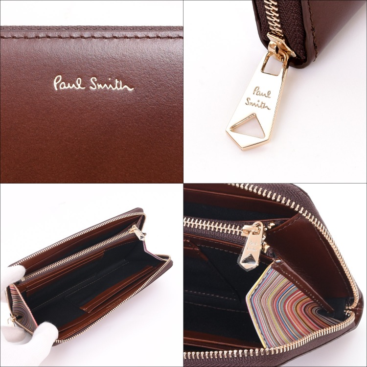 ポールスミス Paul Smith レザーリュクスシャイン ラウンドジップ 長