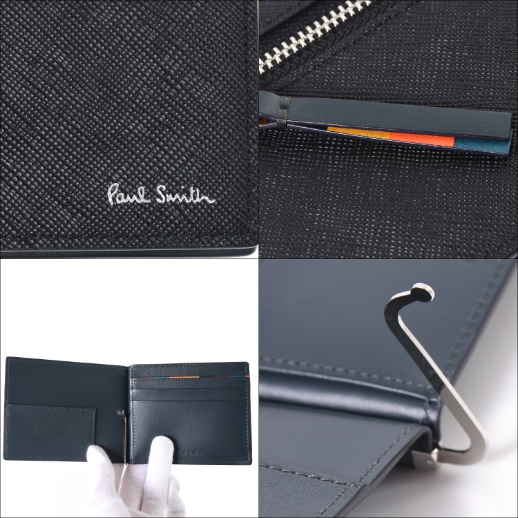 Paul Smith ポールスミス マネークリップ 小銭入れ 財布 ブライトストライププラー SS24 813019 P914