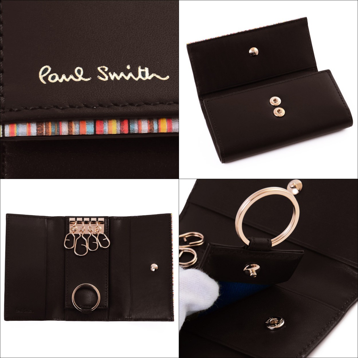 ポールスミス Paul Smith キーケース 4連 ストライプポイント メンズ 名入れ ギフト プレゼント ラッピング 人気 おすすめ P752 Psc752 Paul Psc752 ティーブランド 通販 Yahoo ショッピング