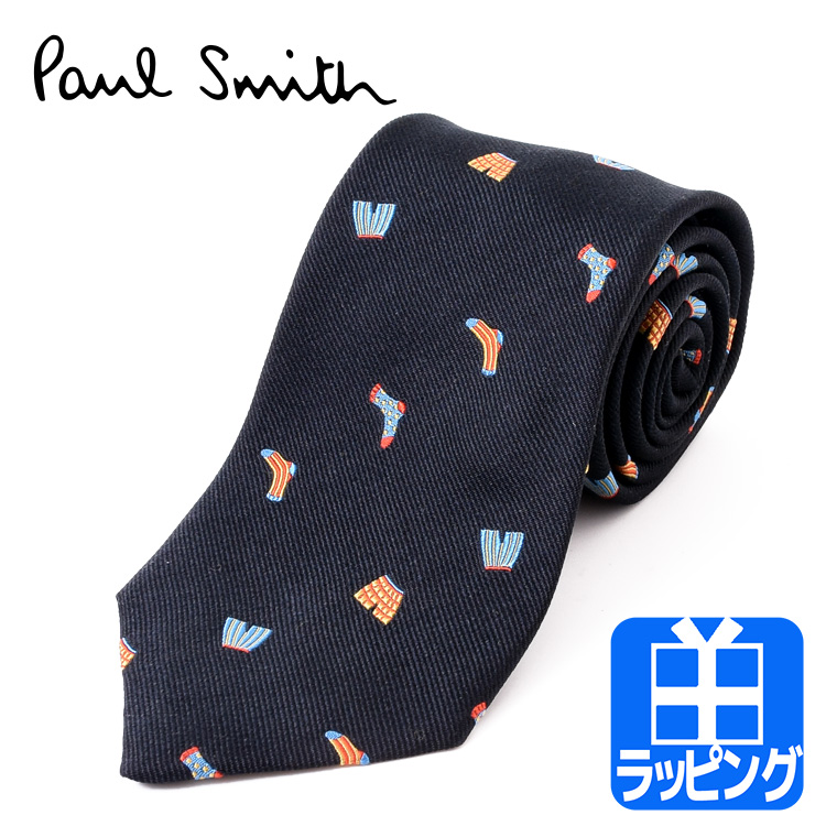 ポールスミス Paul Smith ネクタイ 下着 名入れ 刺繍 うさぎ 自転車 シルク ブランド ビジネス 就活 結婚式 おしゃれ プレゼント ギフト