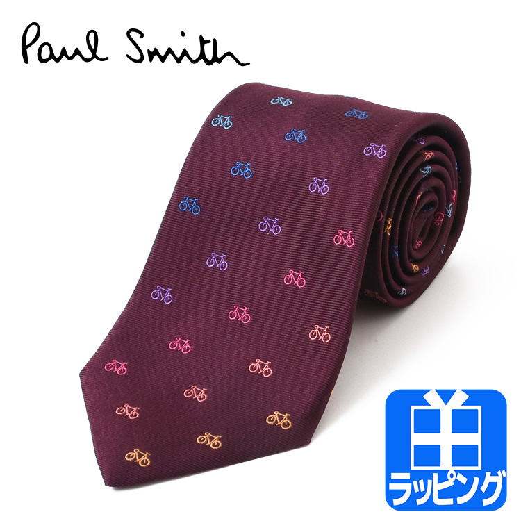 ポールスミス Paul Smith ネクタイ 下着 名入れ 刺繍 うさぎ 自転車