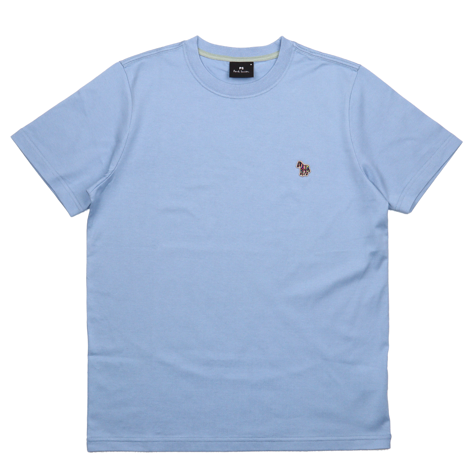 【Paul Smith】カットソー Plainsエンブロイダリー ブルー Paul Smith ポールスミス Sports Stripe Zebra ワンポイントT