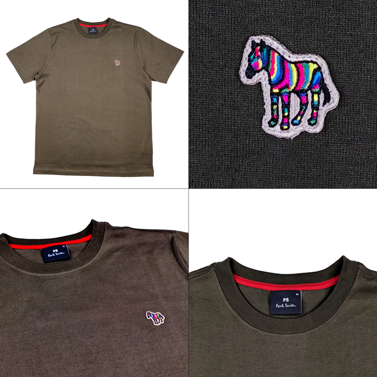 【Paul Smith】完売前に！“Sports Stripe Zebra” Tシャツ PS Paul Smith tシャツ Sports Stripe Zebra” ワンポイント 半袖