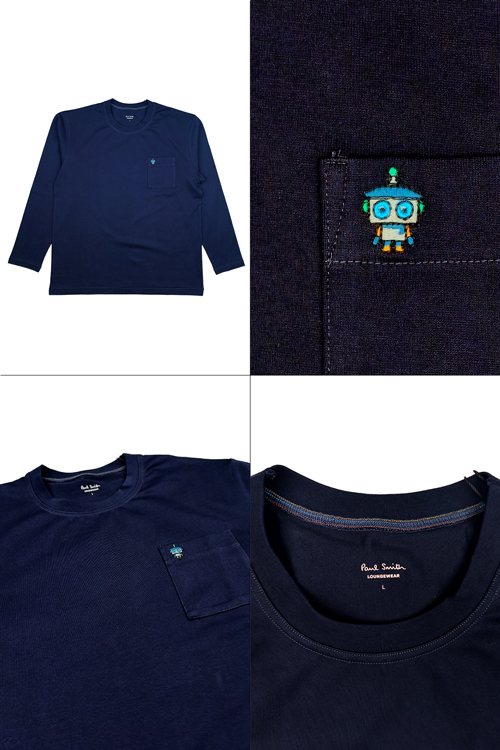 Paul Smith Loungewear M ネイビー Tシャツ　未使用 楽天市場】ポールスミス 長袖 Tシャツ カットソー メンズ ブランド