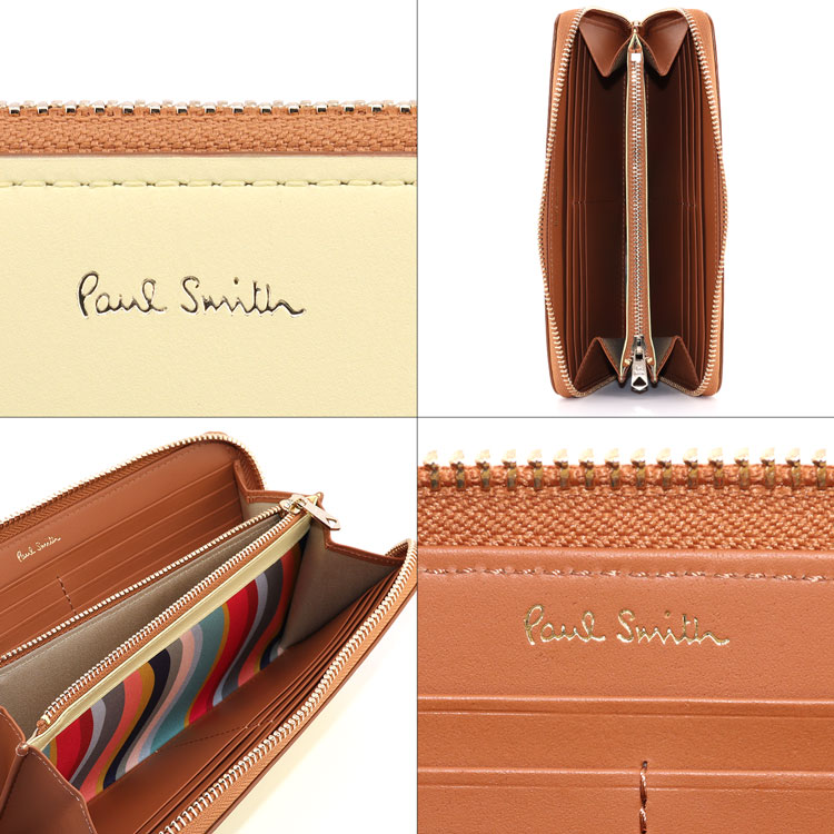 Paul Smith（ポール・スミス） 財布 サプルレザー 長財布 ラウンド