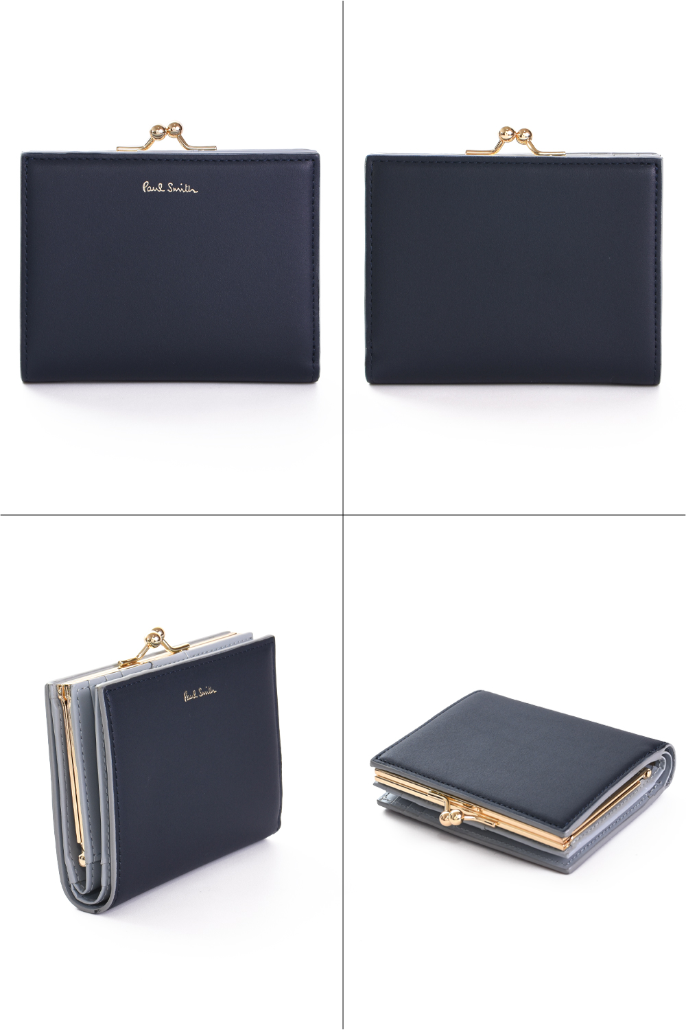 Paul Smith ポールスミス サプルレザー がま口2つ折り財布