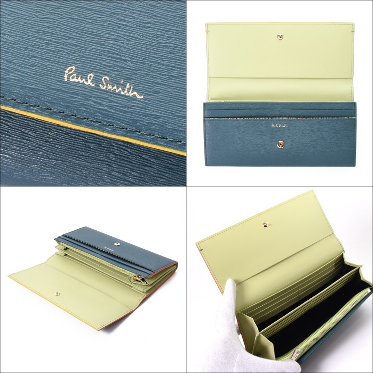 Paul Smith ポールスミス 長財布 カラードエッジ Paul Smith ポールスミス 長財布 財布 メンズ ブランド カラード