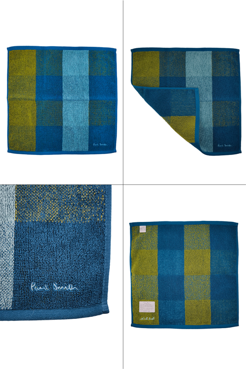ポールスミス ブロックチェック ハンドタオル Paul Smith : ティー