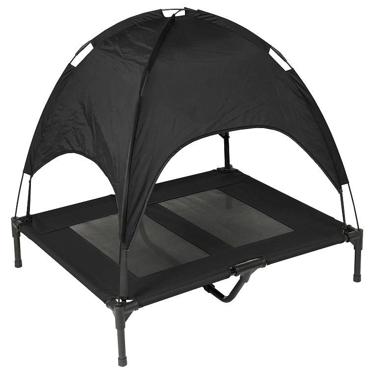 ペット ベッド テント L 洗える 夏 涼しい 通気性 メッシュ 犬 猫 アウトドア キャンプ ペット用 コット 脚付き 屋外 マット