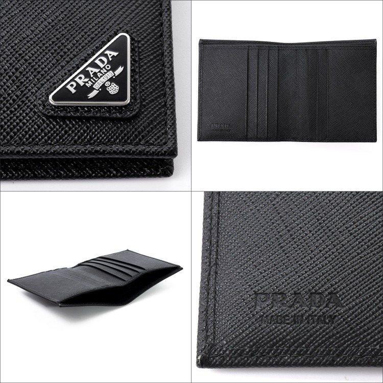 n　【新品未使用】PRADA サフィアーノトライアングル　長財布　二つ折り プラダ PRADA PRADA プラダ SAFFIANO TRIANGLE サフィアーノ