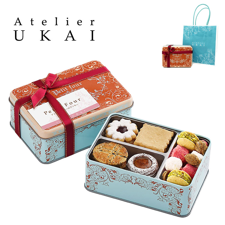 アトリエうかい atelier UKAI クッキー サブレ フールセック 小缶 お菓子 クッキー缶 サブレ缶 焼き菓子 洋菓子 詰め合わせ プレゼント  手土産 お中元 御中元 : ukai-003 : ティーブランド - 通販 - Yahoo!ショッピング