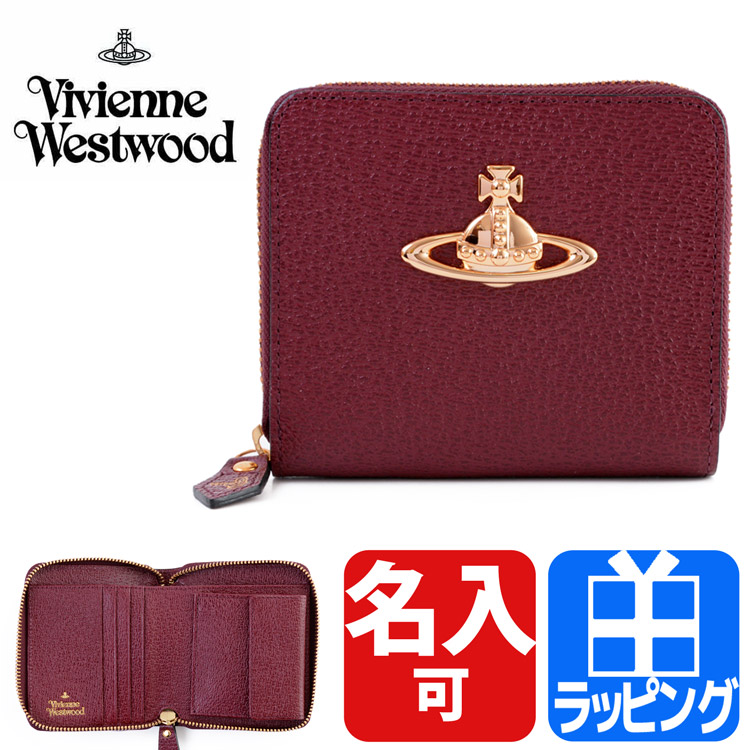 ヴィヴィアンウエストウッド VIVIENNE WESTWOOD 財布 二つ折り ラウンドファスナー ...