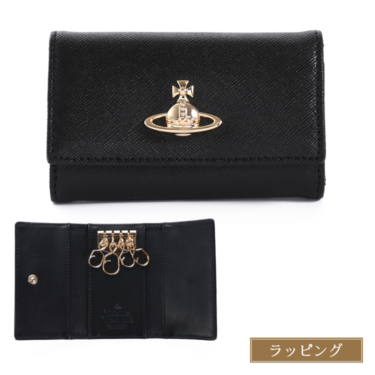 【新品未使用】Vivienne Westwood キーケース　黒　プレゼント Vivienne Westwood（ヴィヴィアンウエストウッド） VICTORIA キー