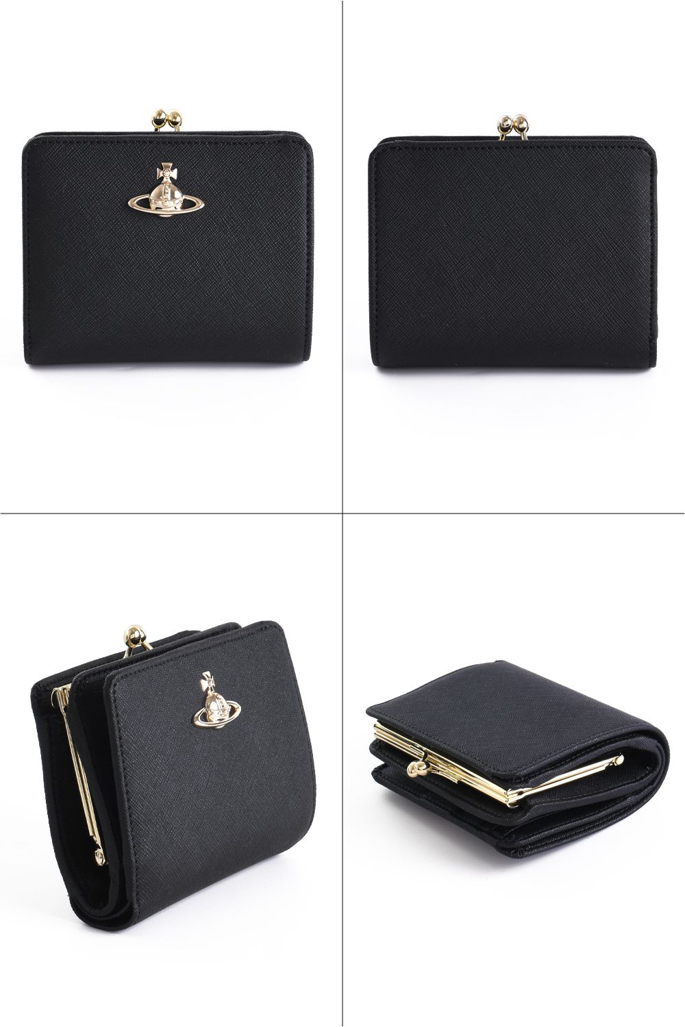 Vivienne Westwood ヴィヴィアンウエストウッド SAFFIANO PLAIN 口金二