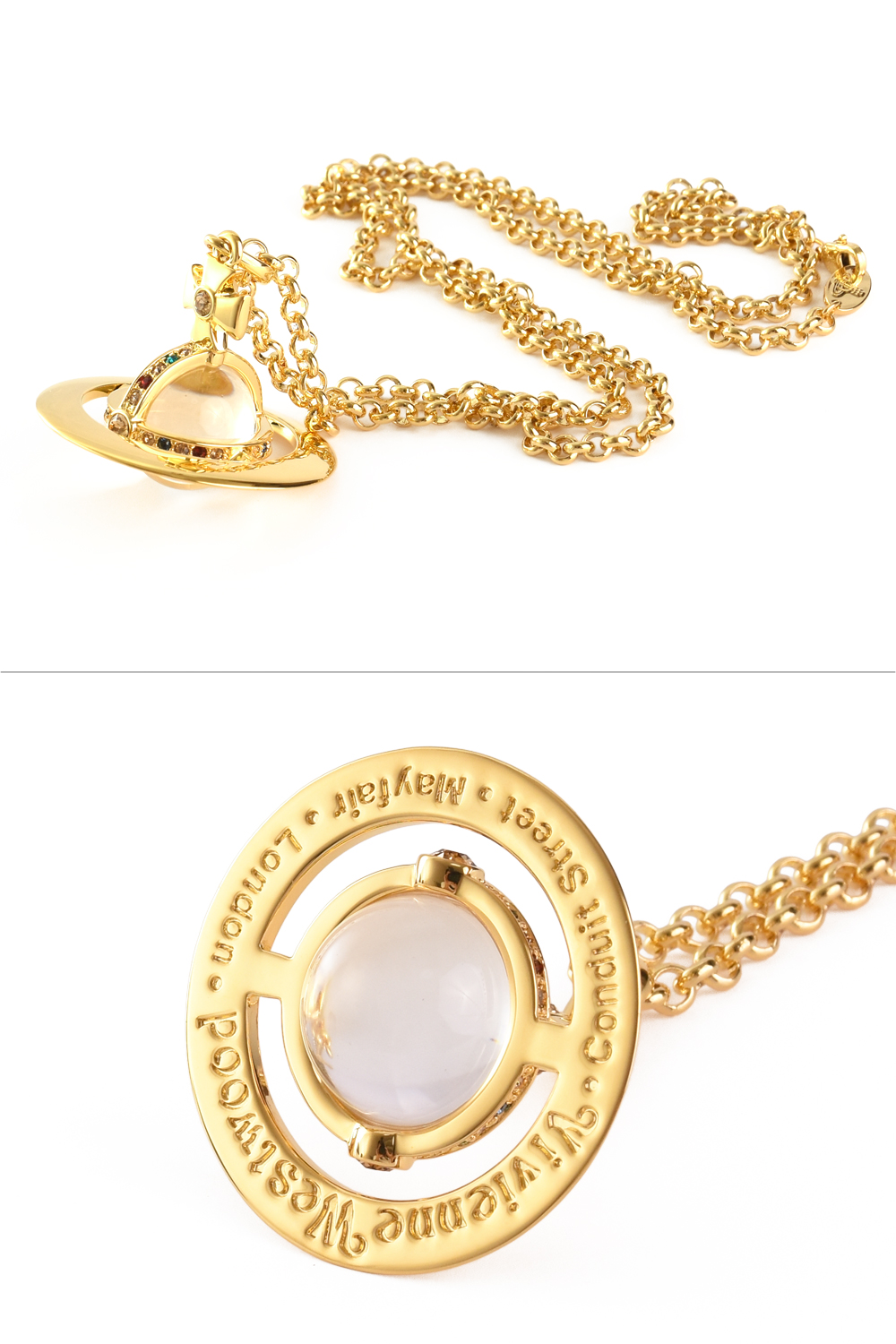  3連リング スモール オーブ ネックレス Vivienne Westwood（ヴィヴィアンウエストウッド） ネックレス NEW