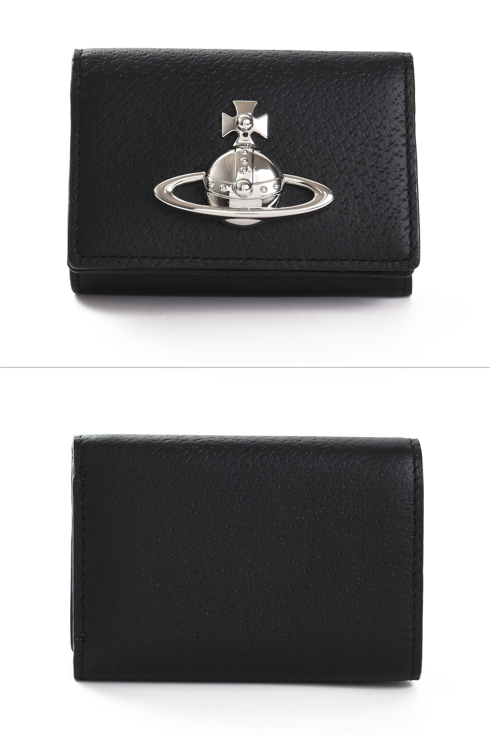 【新品】Vivienne Westwood 三つ折り財布　黒 Vivienne Westwood（ヴィヴィアンウエストウッド） 三つ折り財布 ミニ