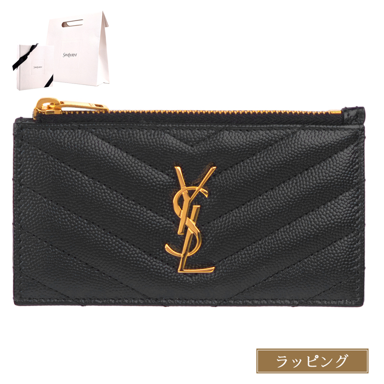SAINT LAURENT モノグラム フラグメント ジップ付きカードケース SAINT LAURENT サンローラン モノグラム フラグメント ジップカード
