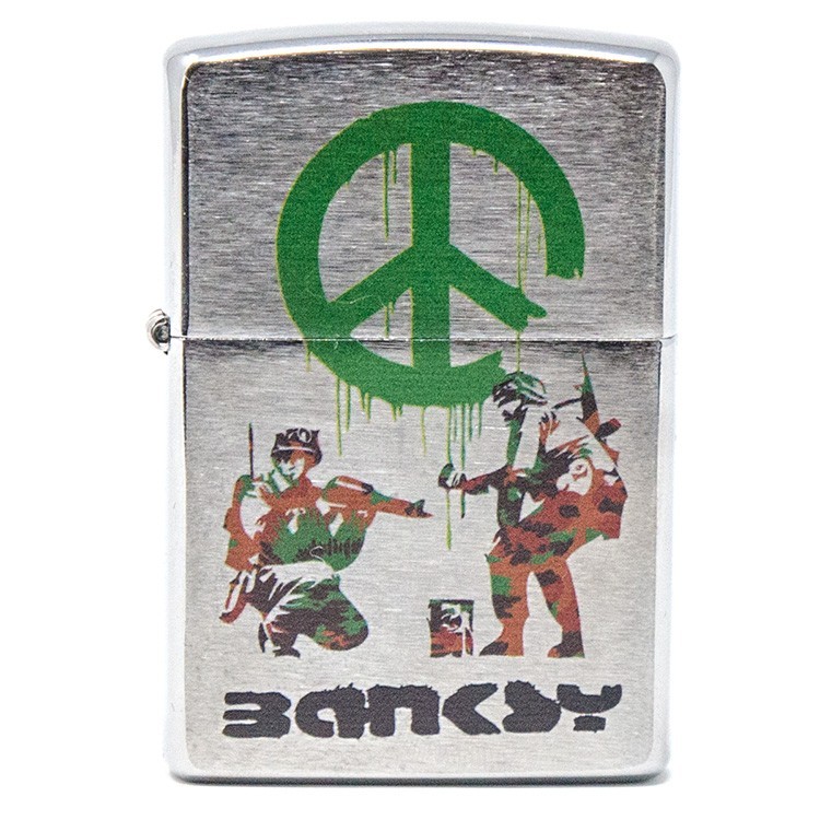 ZIPPO ジッポー BANKSY バンクシー シルバー たばこ 煙草 喫煙