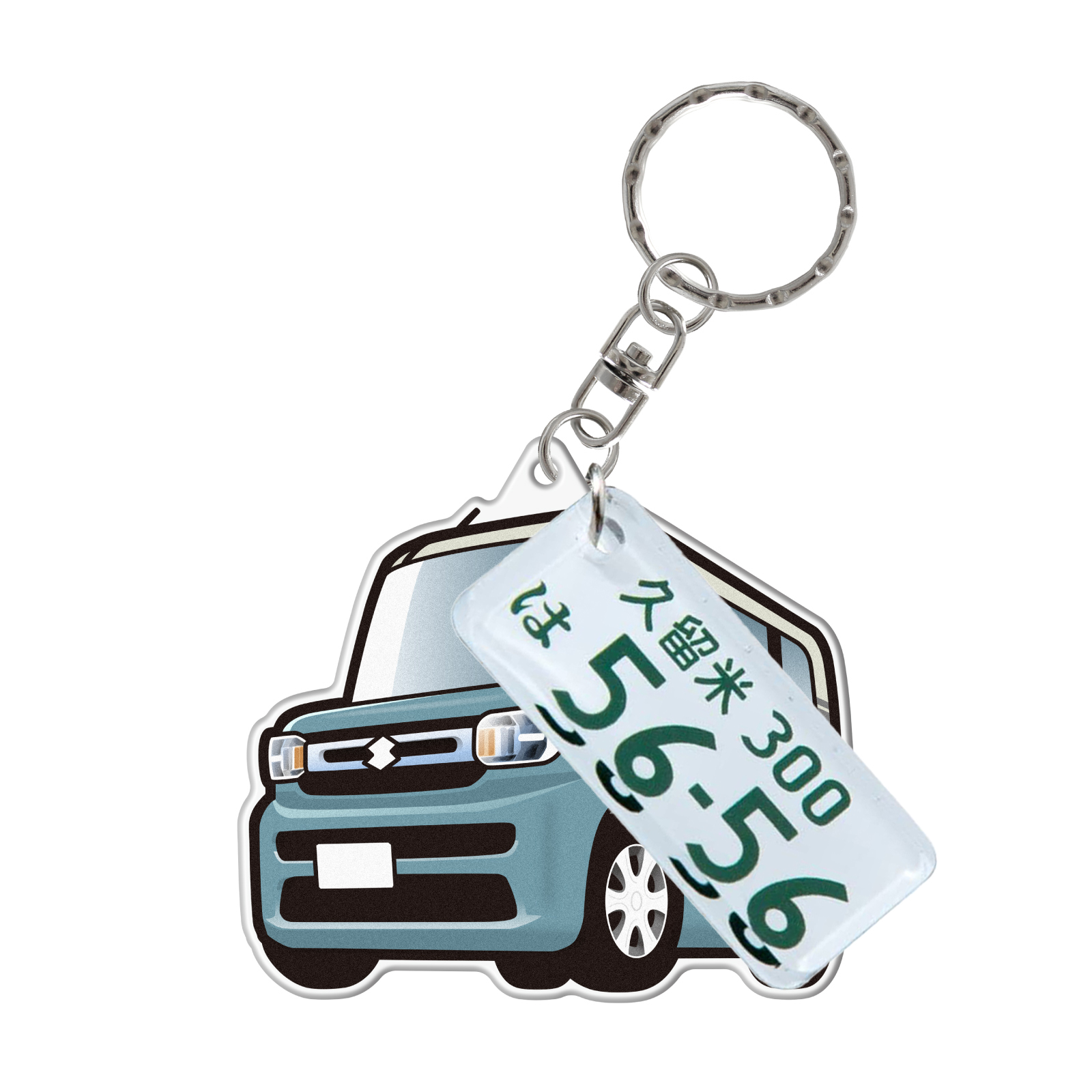 スペーシア MK94S キーホルダー アクセサリー ナンバープレート