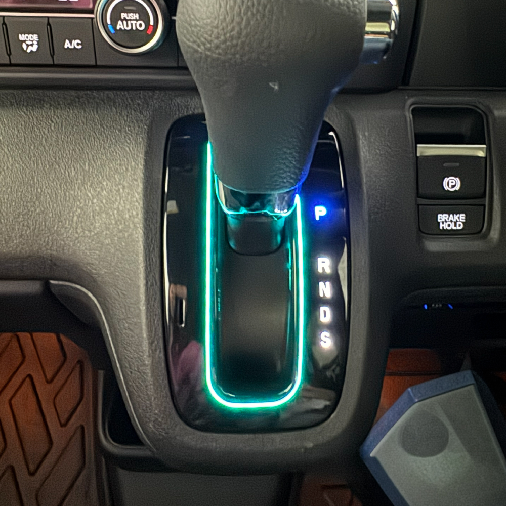 かおりん様専N-BOX LEDシフトゲートイルミ　パドル付用　レインボー NBOX N-BOX JF5 JF6 シフトゲートパネル 交換キット LED シフト