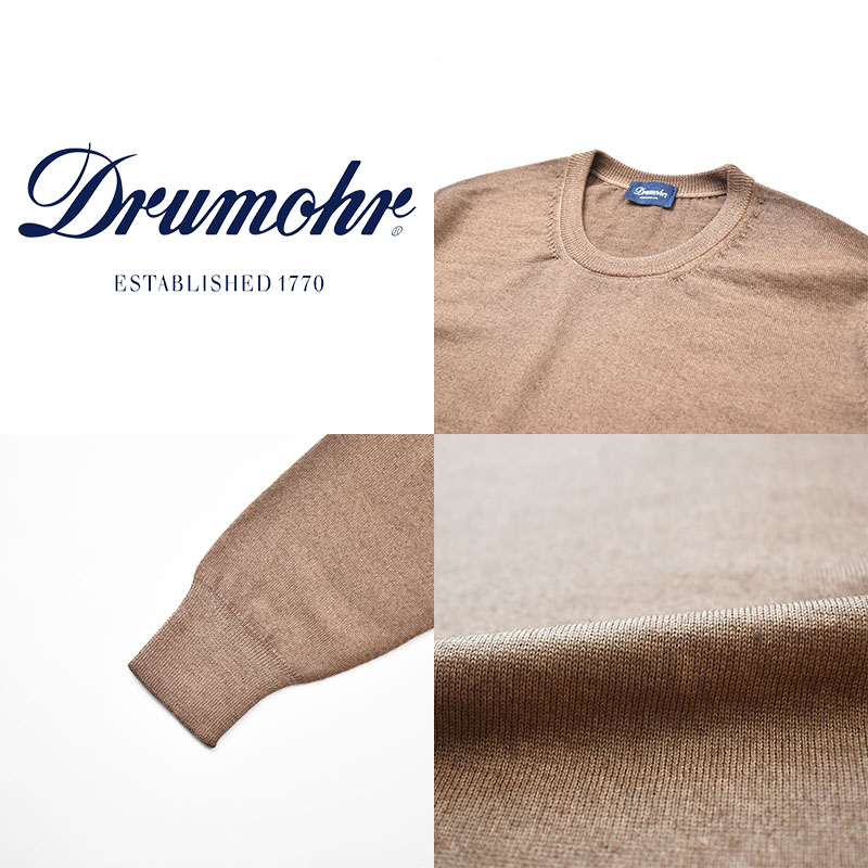 Drumohr ドルモア merino wool crew neck knit High 2G D2M103A メリノ 