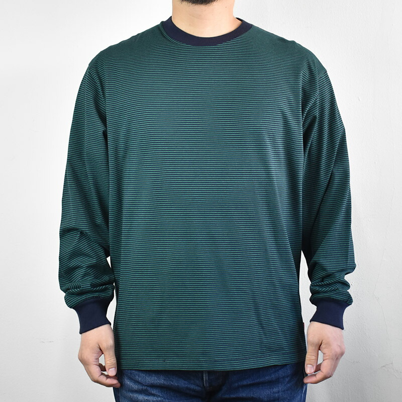 【新品未使用/送料込】BORDER CREW NECK SWEAT XLサイズ hea-21ss-51006-5.jpg