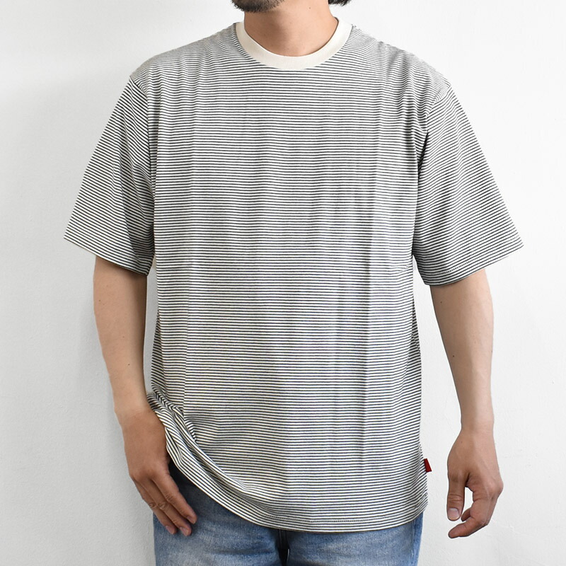 Tシャツ・カットソー Other Knit Border Short Sleeve T Shirt (3color) hea-22ss-51013-08.jpg