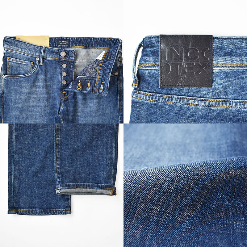 INCOTEX インコテックス BLUE DIVISION SLIM FIT washed stretch denim