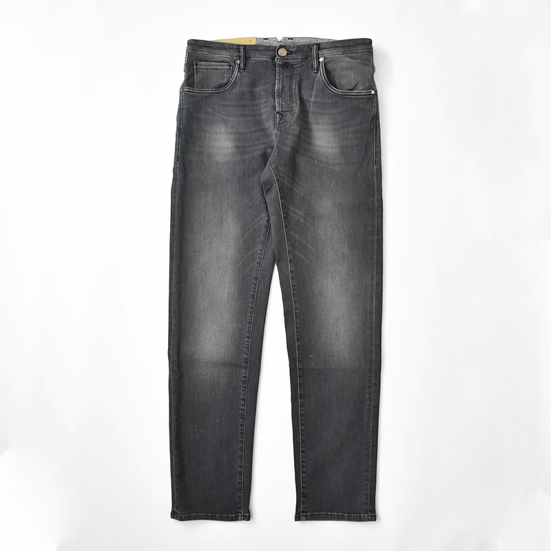 INCOTEX インコテックス BLUE DIVISION Tapered Black Washed Stretch