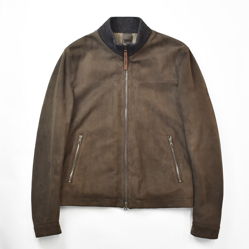 RUFFO ルッフォ lamb leather Suede Zip Jacket RUFFO100W/GURU