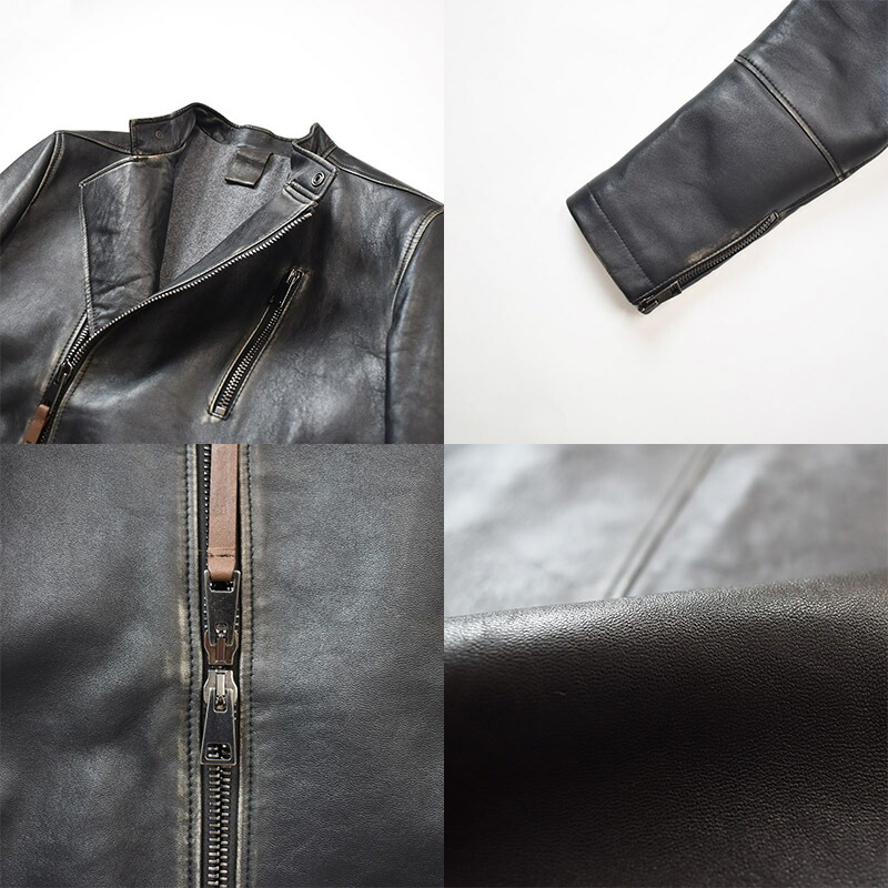 RUFFO ルッフォ MARLON lamb leather Biker jacket HUGE/051 マーロン ラムレザー ダブルライダース  エイジング加工 革ジャン メンズ イタリア : ruf-22aw-marlon-huge-051 : Mr.Mojo - 通販 -  Yahoo!ショッピング