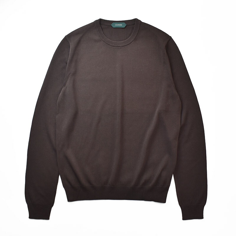 ZANONE ザノーネ GIRO Cotton crew neck longsleeve knit 472-55400