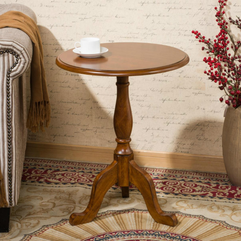 サイドテーブル おしゃれ 北欧 丸 木製 アンティーク 風 テーブル 丸 