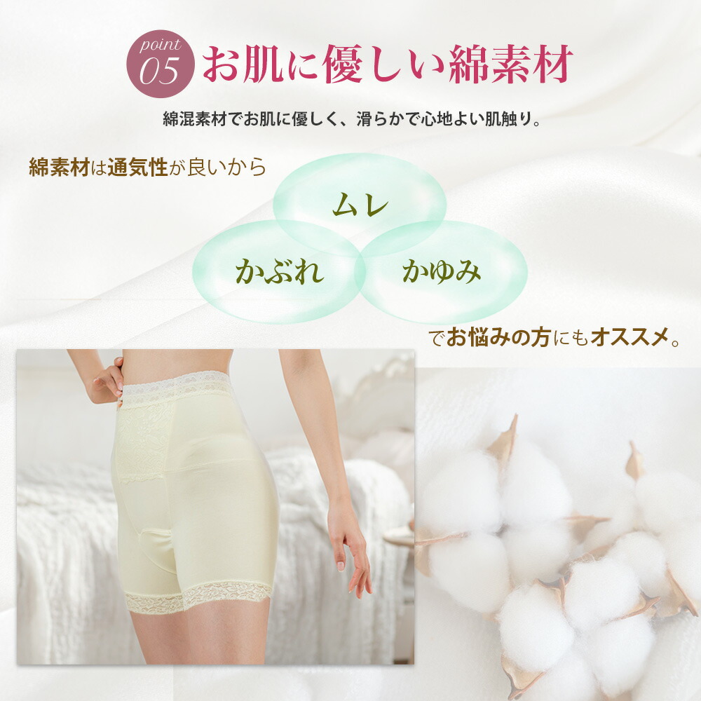 3枚セット トライアル 福袋 失禁パンツ 吸水ショーツ 女性用 二分丈 UI