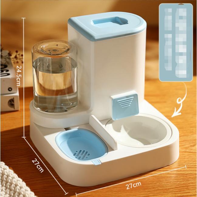 給餌器 給水器 ペット 猫用 多頭飼い 新作 猫 犬 自動給水器 餌やり機 給餌器 取り外し可能 ネコ イヌ 2匹用 ペットフィーダー 餌やり器 清潔便利 大容量 |  | 05