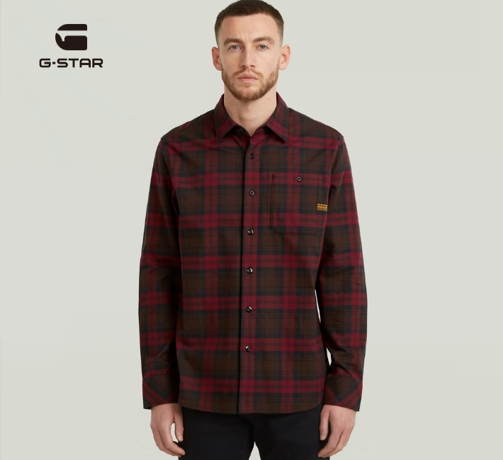 jim様　確認用 G-STAR RAW G-STAR ジースター チェックシャツ 長袖 スリムフィット