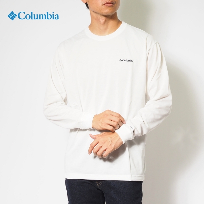 Columbia（コロンビア） ロンT 長袖 マウンテンロゴ 吸湿速乾 紫外線