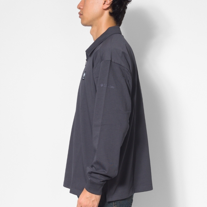 BRUNELLO CUCINELLI ハーフジップ　コットン　長袖　ポロシャツ 20239121_46183338_322.jpg