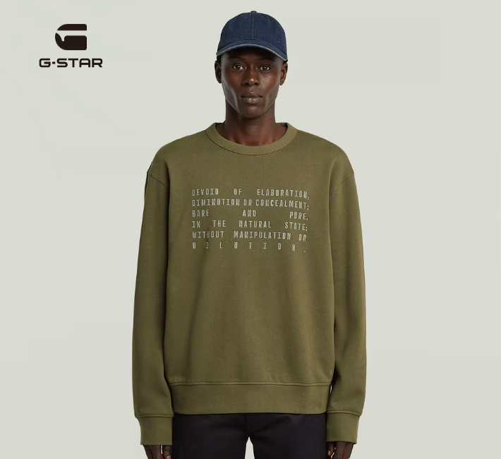 G-STAR RAW G-STAR ジースター トレーナー スウェット 裏毛 英字 