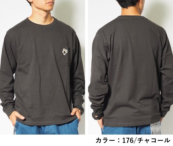 Lee（リー） ロンT 長袖 ポケット付き ワンポイント ニワトリ (LT3208