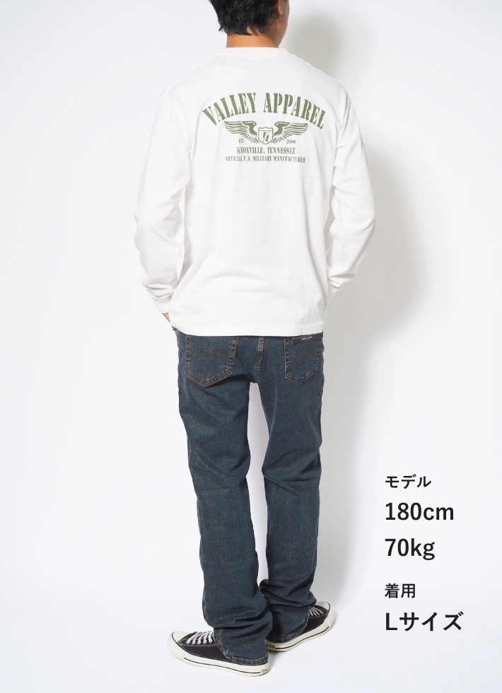 VALLEY APPAREL（バレイアパレル） ロンT 長袖 WINGマーク (VC0008