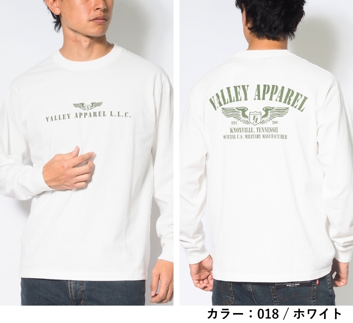 VALLEY APPAREL（バレイアパレル） ロンT 長袖 WINGマーク (VC0008