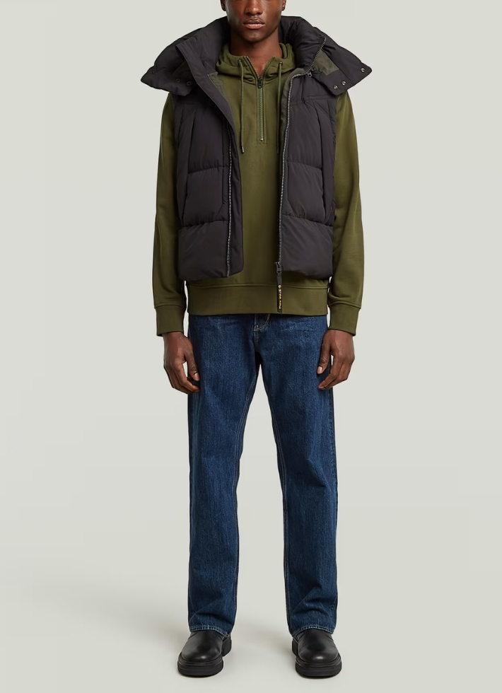 G-STAR RAW G-STAR ジースターロウ 中綿 ベスト フーディ 取り外し可