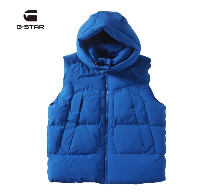 G-STAR RAW G-STAR ジースターロウ 中綿 ベスト フーディ 取り外し可