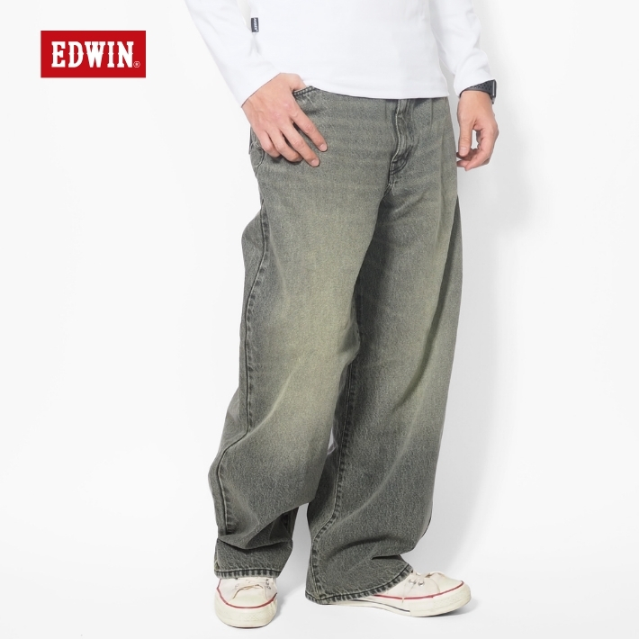 EDWIN（エドウィン） ジーンズ ワイド ストレート バギーパンツ