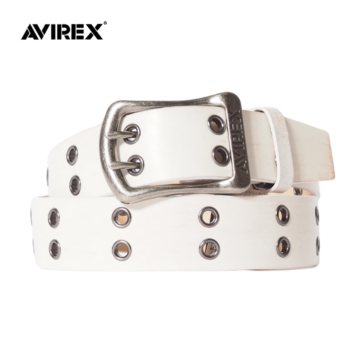 AVIREX（アヴィレックス） アビレックス レザーベルト 牛革 ハトメ