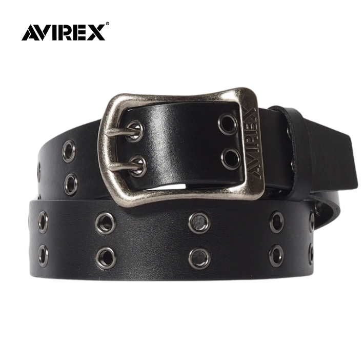 AVIREX（アヴィレックス） アビレックス レザーベルト 牛革 ハトメ