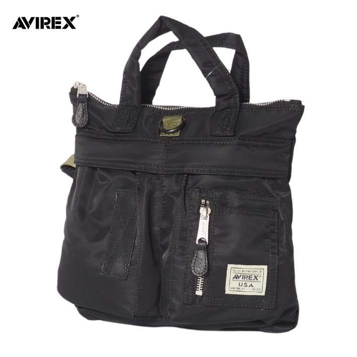 AVIREX ブラック バッグ アヴィレックス AVIREX ミニメッセンジャーバッグ （ブラック