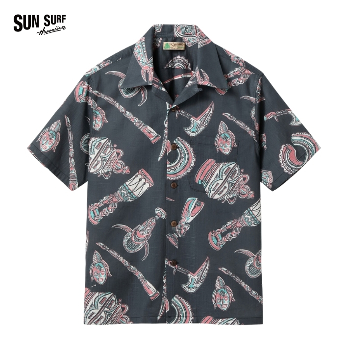 SUN SURF サンサーフ アロハシャツ 開襟シャツ 日本製 ネイティブ