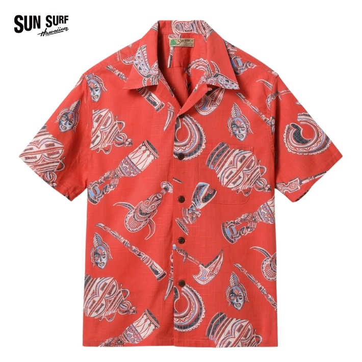 SUN SURF サンサーフ アロハシャツ 開襟シャツ 日本製 ネイティブ